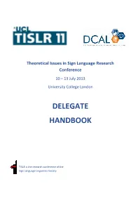 Delegate Handbook