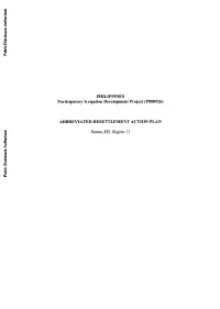 President. Resolved As It Is Hereby Resolved to Endorse and Support the Proposed Rehabilitation and Hprovement Activities PPTDP