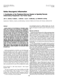 Reflex Neurogenic Inflammation I