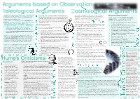 The Teleological Argument Looks at the Purpose of Something and from That