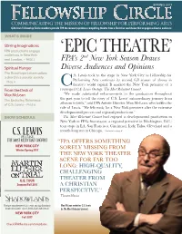 'Epic Theatre'