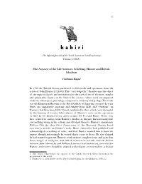 Schelling, Hunter and British Idealism Tilottama Rajan1