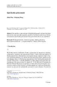 Spin Kostka Polynomials