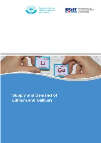 Supply and Demand of Lithium and Gallium Imprint