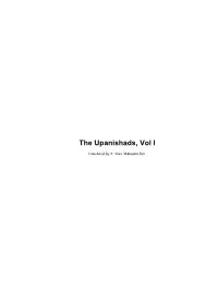 The Upanishads, Vol I