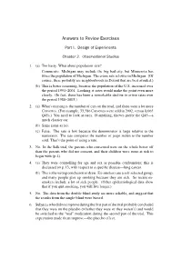 Answers to Review Exercises