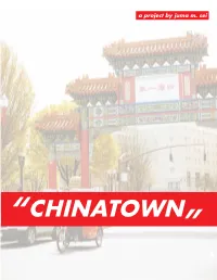 Chinatown Acknowledgments