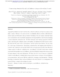Counteracting Estimation Bias and Social Influence To