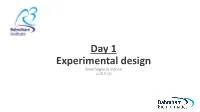 Day 1 Experimental Design Anne Segonds-Pichon V2019-06 Question