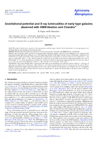Gravitational Potential and X-Ray Luminosities of Early-Type Galaxies Observed with XMM-Newton and Chandra