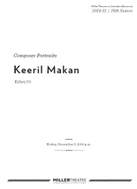 Keeril Makan Either/Or