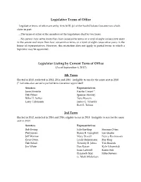 Legislative Terms of Office Legislator Listing by Current Term of Office 4Th