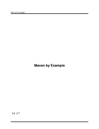 Maven by Example I