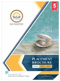 Placement Brochure Pgp 2019-2021