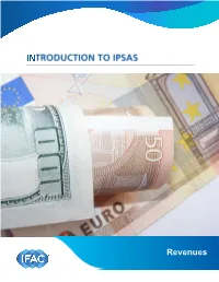 Revenues Introduction to Revenues
