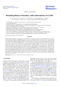 S Voorwerp: Radio Observations of IC 2497