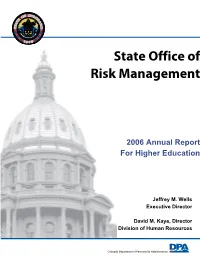 State Office of Risk Management