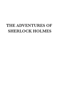 The Adventures of Sherlock Holmes
