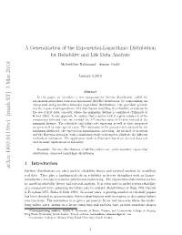 A Generalization of the Exponential-Logarithmic Distribution for Reliability and Life Data Analysis
