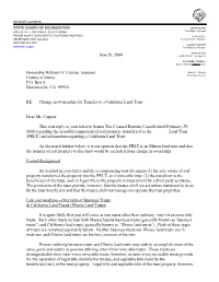 Change in Ownership for Transfer to a Land Trust