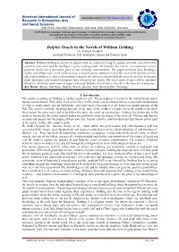 Delphic Oracle in the Novels of William Golding Dr