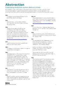 Download Abstraction Timeline (Pdf 108Kb)
