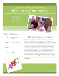 Ideas & Activities for Enhancing