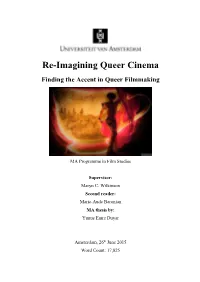 Re-Imagining Queer Cinema Finding the Accent in Queer Filmmaking
