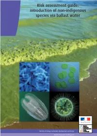 Risk Assessment Guide: Introduction of Non-Indigenous Species Via Ballast Water