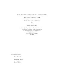 Rock Glacier Morphology and Morphometry In
