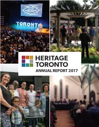 Annual Report 2017 Table of Contents
