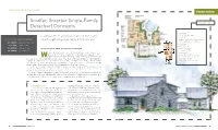 Smaller, Smarter Single-Family Detached Concepts