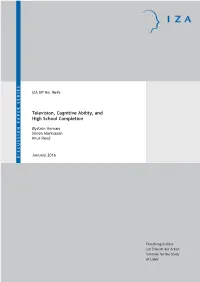 Television, Cognitive Ability, and High School Completion