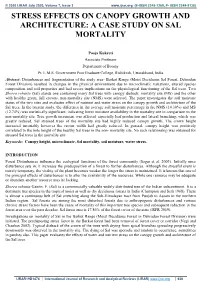 A Case Study on Sal Mortality