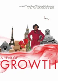 Annual Report and Financial Statements for the Year Ended 31