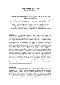 CARDI Soil and Water Science Technical Note No. 8 Land Capability Classification for Non-Rice Crops in Basaltic Soils in Eastern