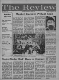 Masked Iranians Protest Shah by ANDY CLINE and KATE TYLER Return, Said a Demonstrator