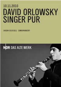 Singer Pur David Orlowsky