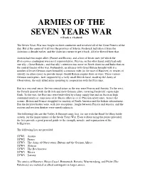 ARMIES of the SEVEN YEARS WAR © Frank A