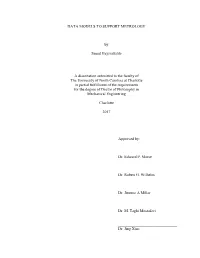 DATA MODELS to SUPPORT METROLOGY by Saeed