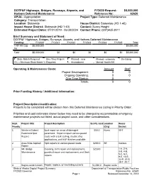 DOTP&F Highways, Bridges, Runways, Airports