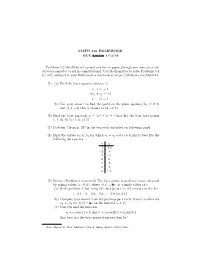 MATH 616 HOMEWORK DUE 4/6/16 4/13/16 Problems 1-2 Should