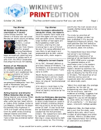 October 29, 2008 the Free-Content News Source That You Can Write! Page 1
