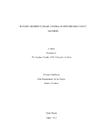 Rotating Reference Frame Control of Switched Reluctance