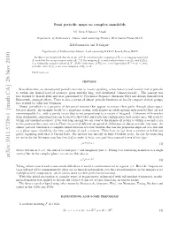 Semi Periodic Maps on Complex Manifolds