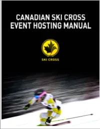 Ski Cross Event Manual