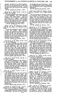 Supplement to the London Gazette, 1C January, 1920. 421