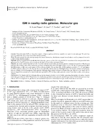 TANGO I: ISM in Nearby Radio Galaxies. Molecular Gas