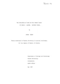 The Influence of Ants on the Insect Fauna of Broad