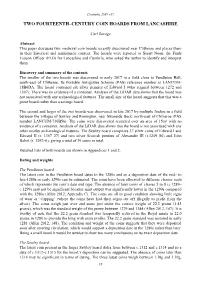 Two Fourteenth–Century Coin Hoards from Lancashire